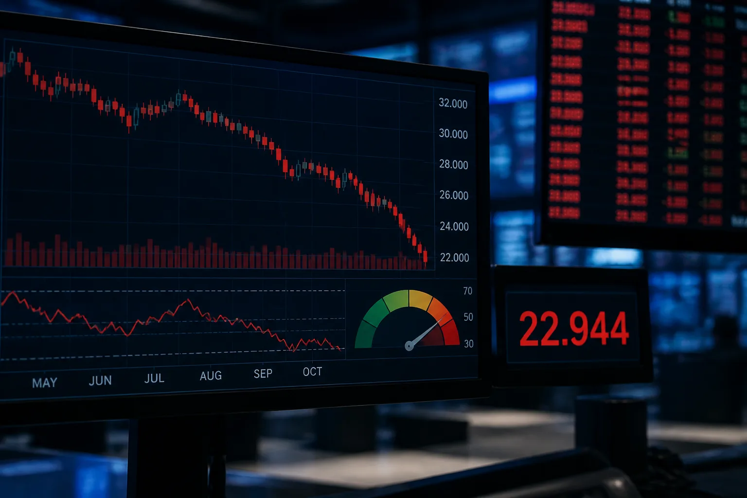 Symbolbild: Nifty nähert sich nach langer Verlustserie der überverkauften Zone