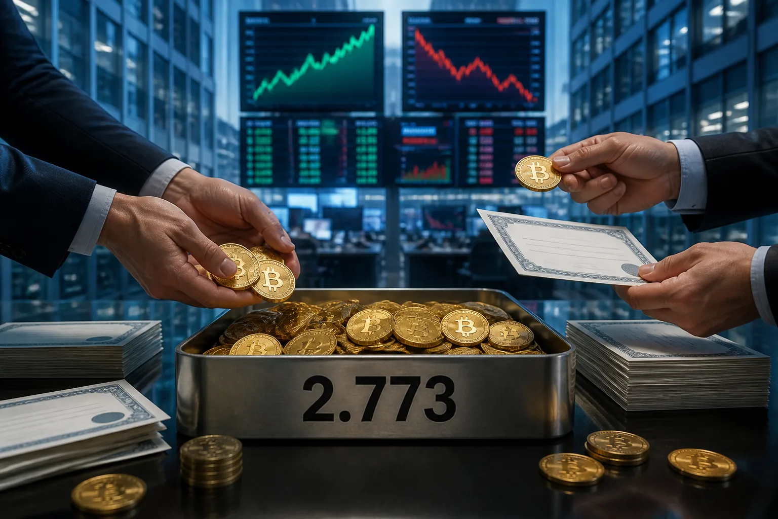 Symbolbild: Strategy und Strive kaufen zusammen 2.773 Bitcoin