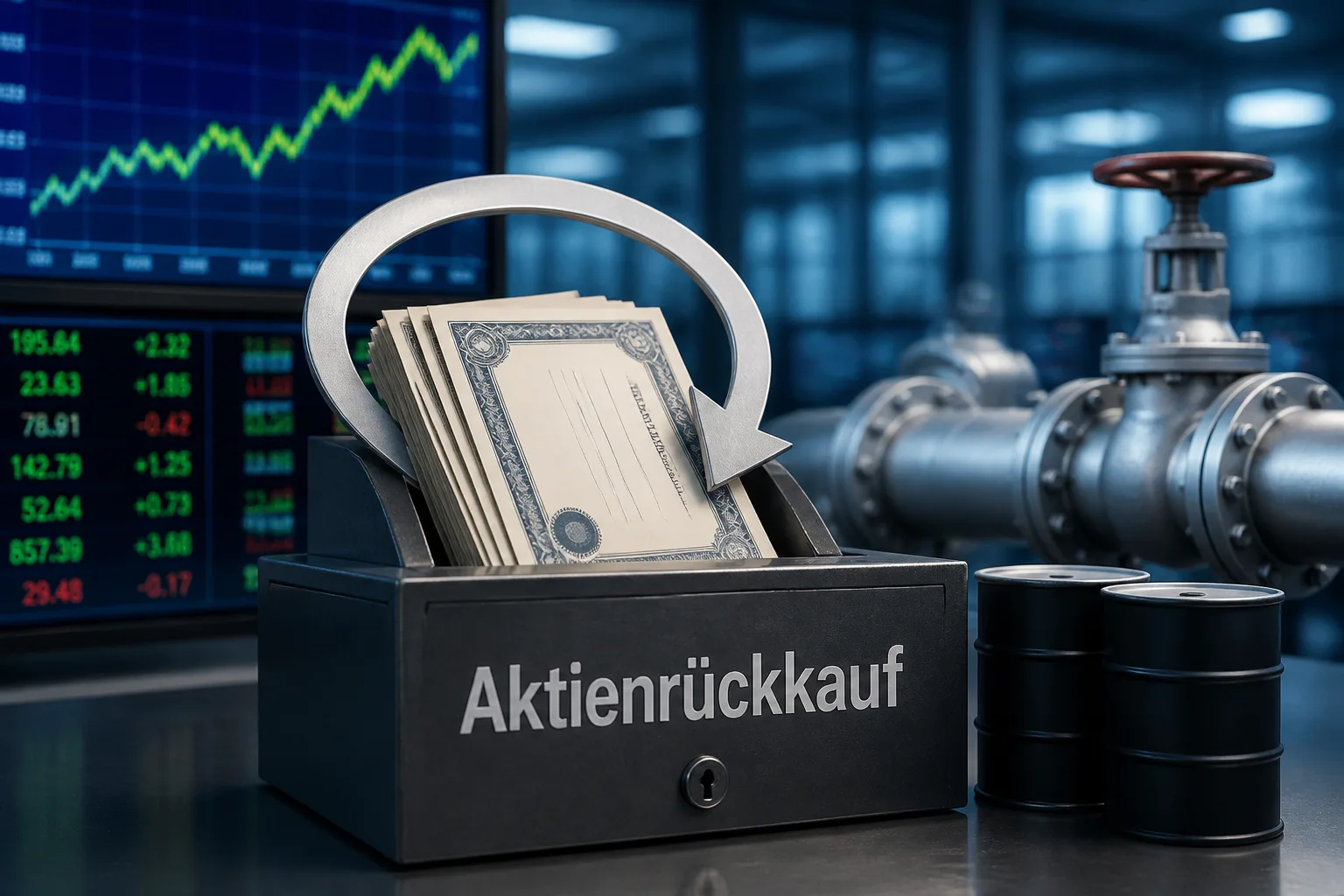 Symbolbild: TotalEnergies erhöht Aktienrückkäufe für die kommenden zwei Quartale