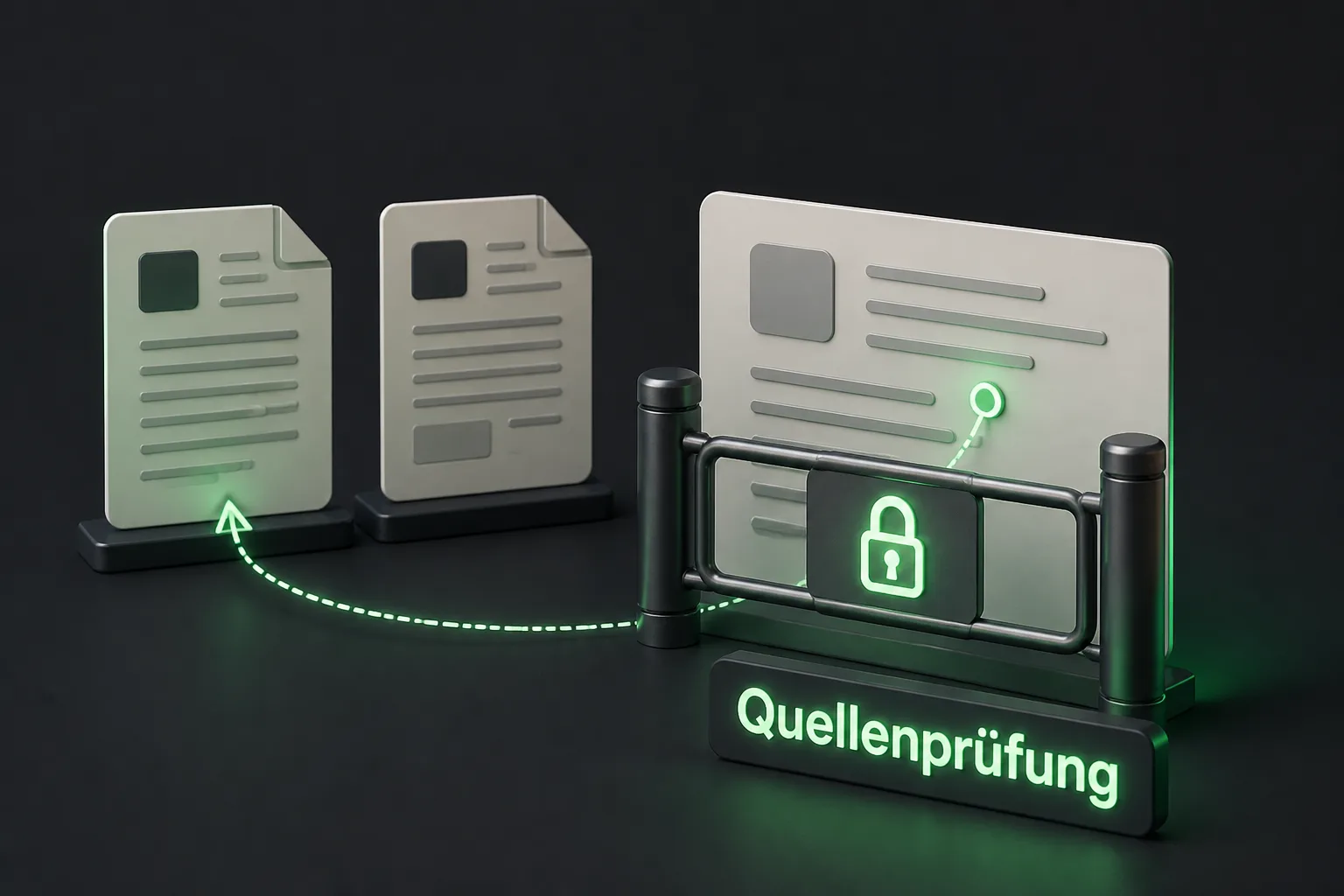 Symbolbild: ProvenanceGuard prüft, ob MCP-Agenten die richtige Quelle nennen