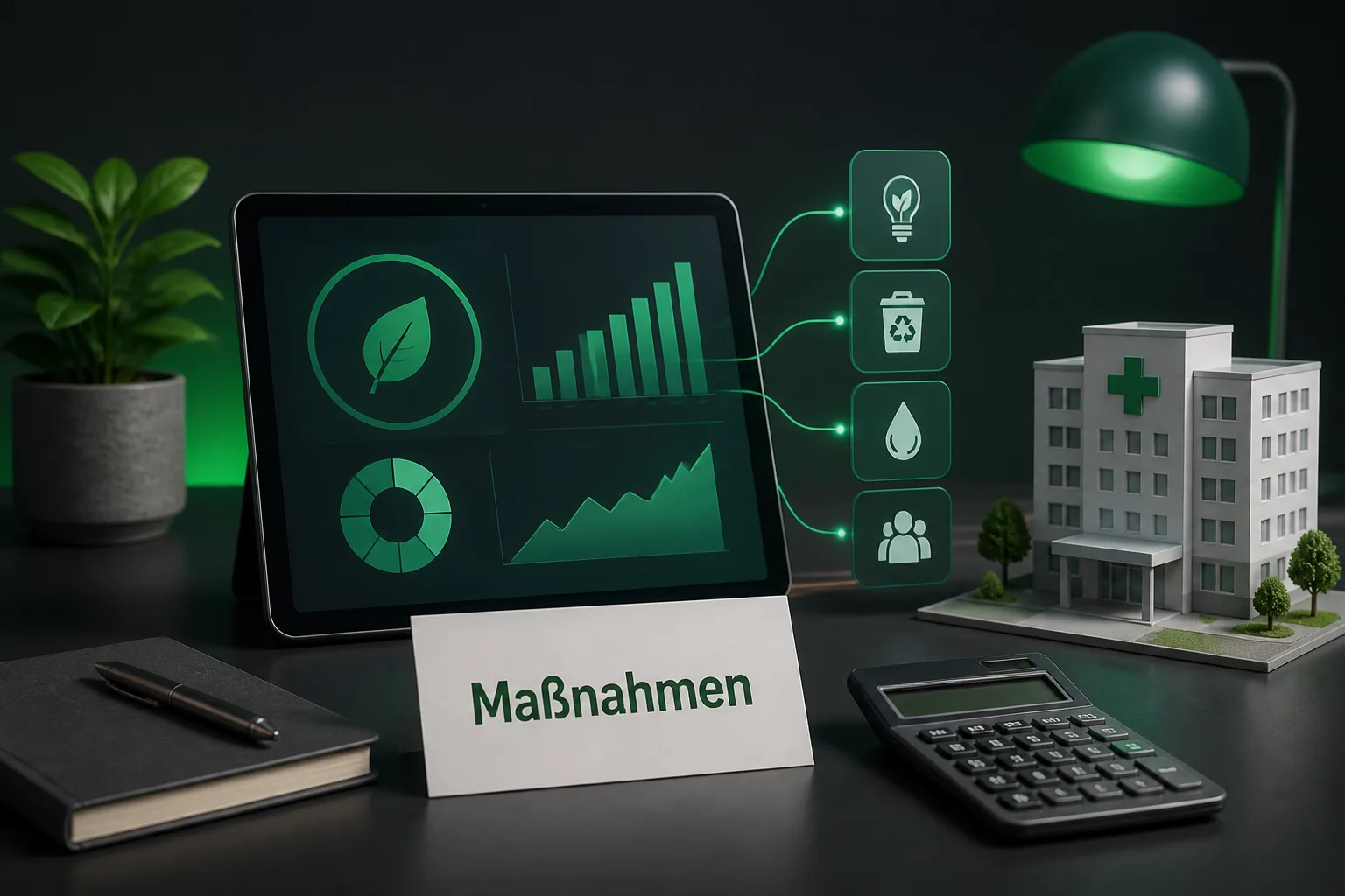 Symbolbild: KI-Assistent soll Kliniken bei nachhaltigen Maßnahmen unterstützen