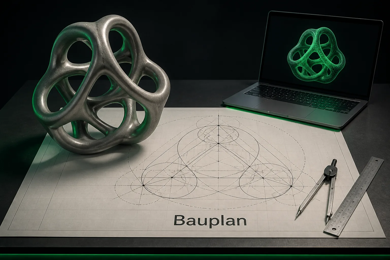 Symbolbild: Mathematiker entwickelt mit ChatGPT Bauplan für Genus-3-Polyeder