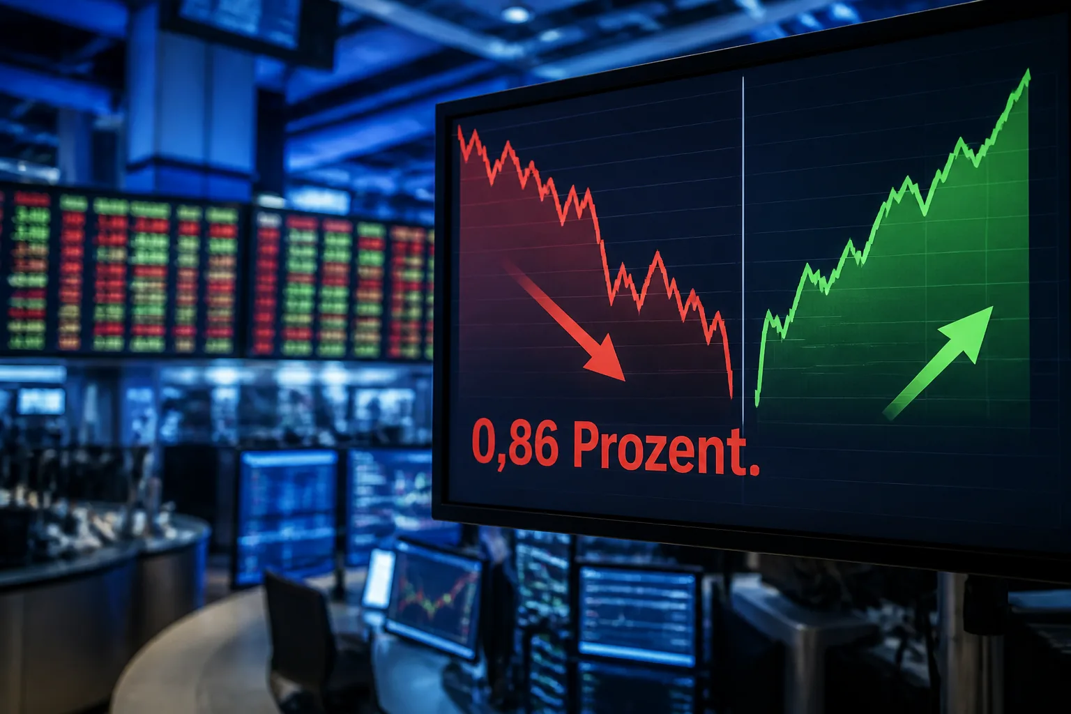 Symbolbild: US-Börsen schließen uneinheitlich, der Dow verliert 0,86 Prozent