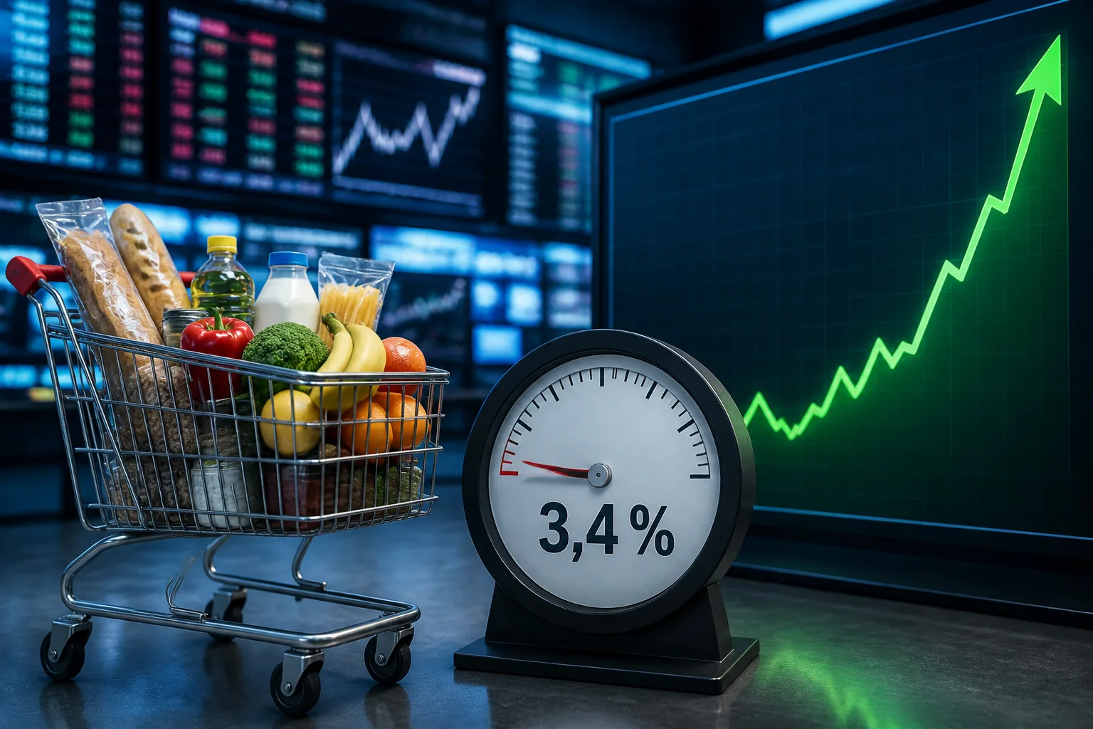 Symbolbild: US-Inflation bleibt stabil, Konsumausgaben legen kräftig zu