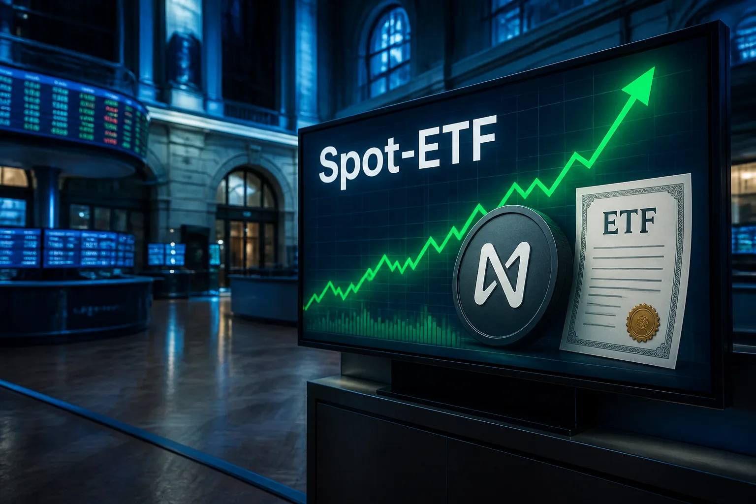 Symbolbild: Bitwise bringt ersten US-Spot-ETF auf NEAR an die Börse