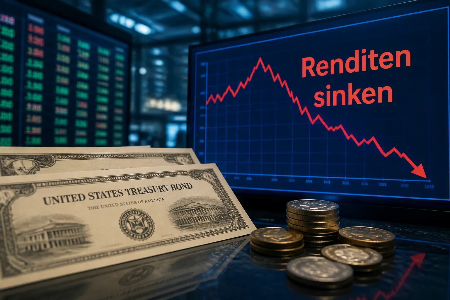 Symbolbild: Treasury-Renditen geben nach jüngsten Höchstständen nach