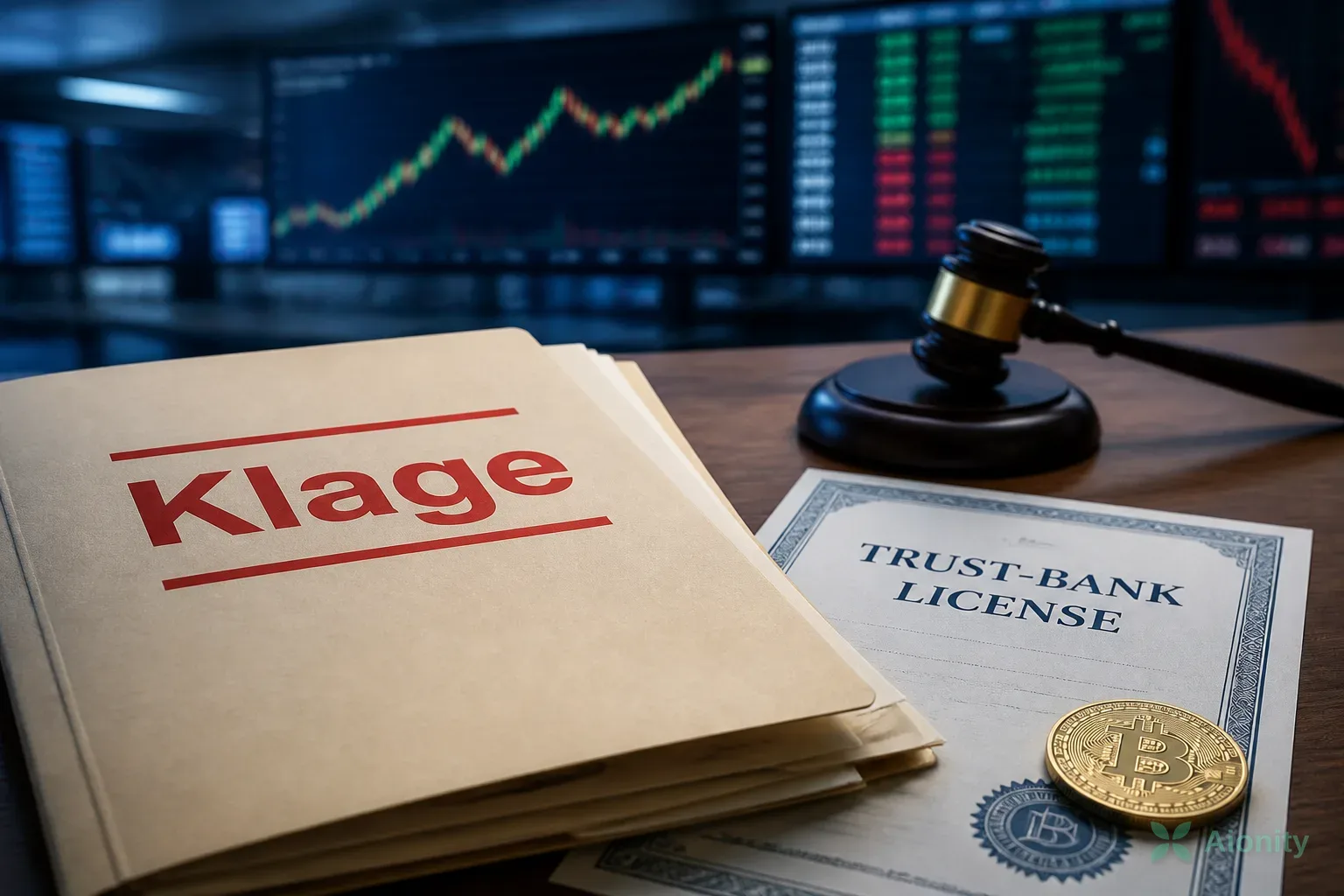 Symbolbild: ICBA verklagt OCC wegen Trust-Bank-Lizenzen für Kryptofirmen
