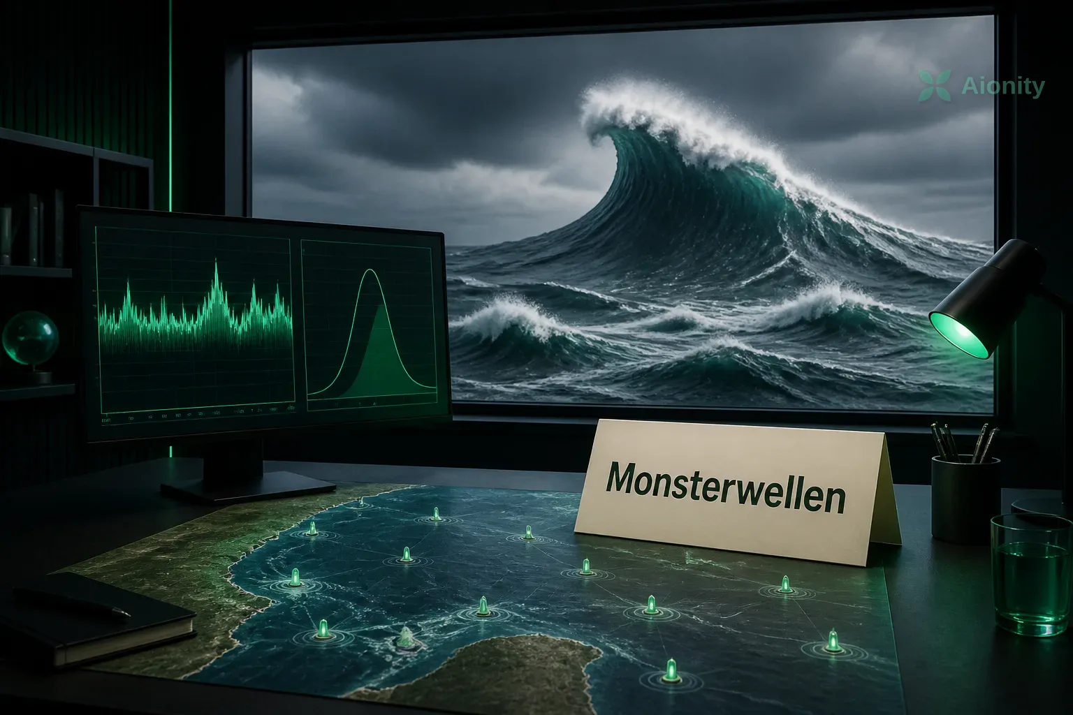 Symbolbild: KI-Modell berechnet die Wahrscheinlichkeit von Monsterwellen