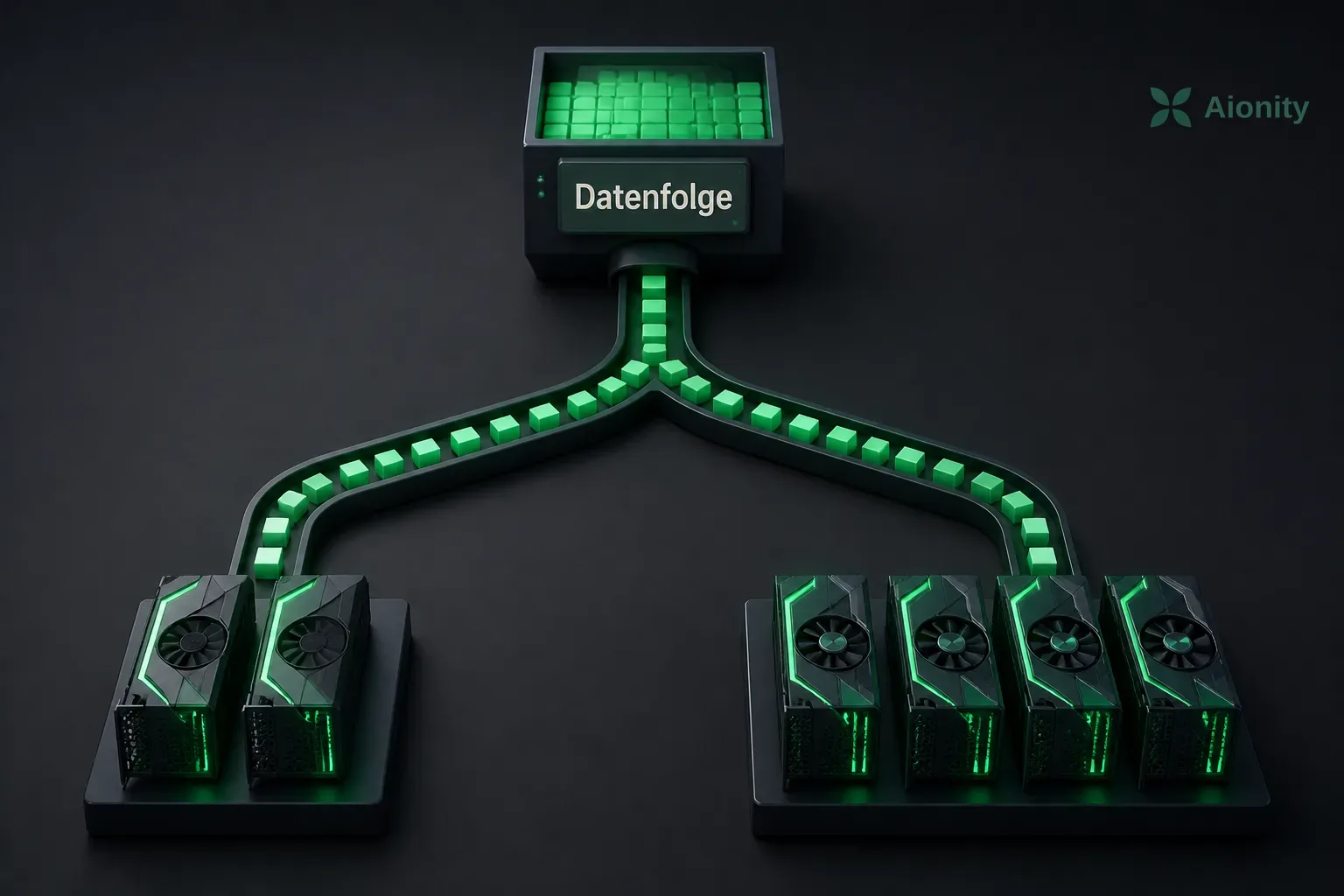 Symbolbild: Zephon hält die Datenfolge beim TorchTitan-Training über GPU-Zahlen hinweg stabil