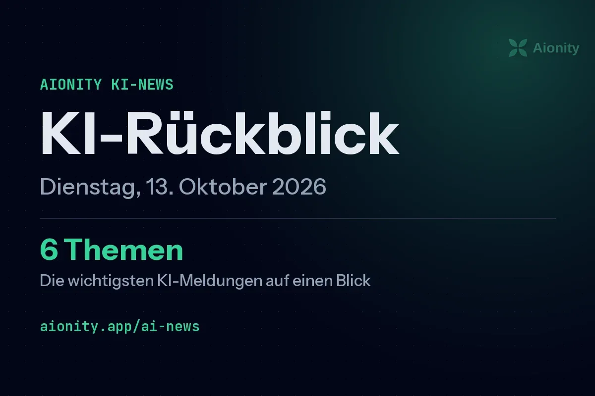 Grafik: KI-Rückblick · 13. Oktober 2026