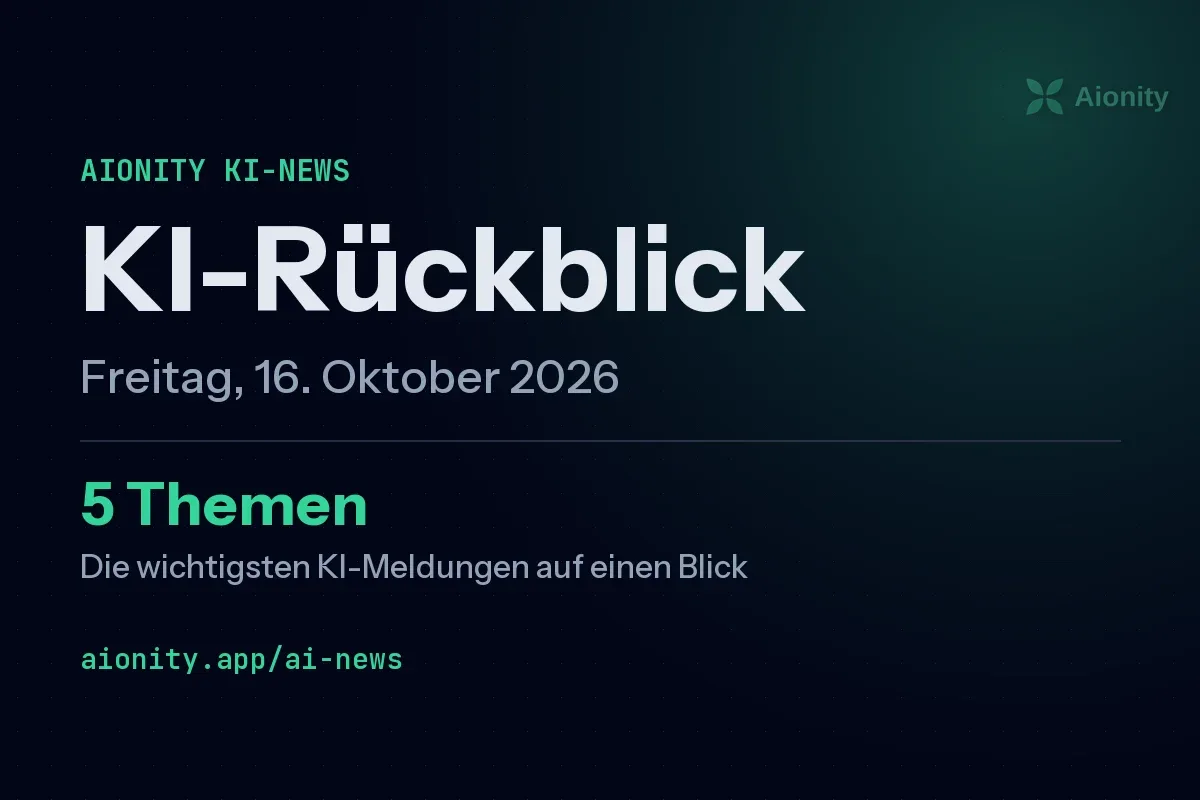 Grafik: KI-Rückblick · 16. Oktober 2026